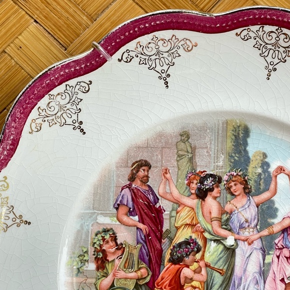 Antique Limoges plate w/hanger - Picture 5 of 12